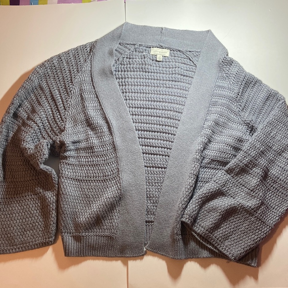 Lucky Brand Sweater in Grey Cotton Blend